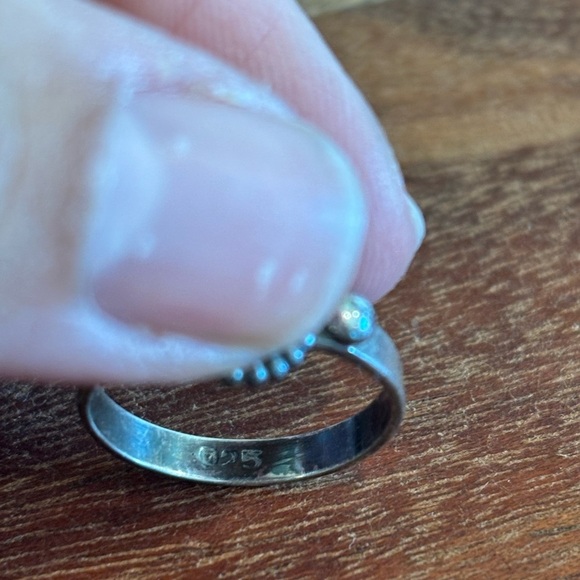 Vintage Garnet 925 Sterling Silver Southwestern Ring Size 6 - Picture 4 of 8